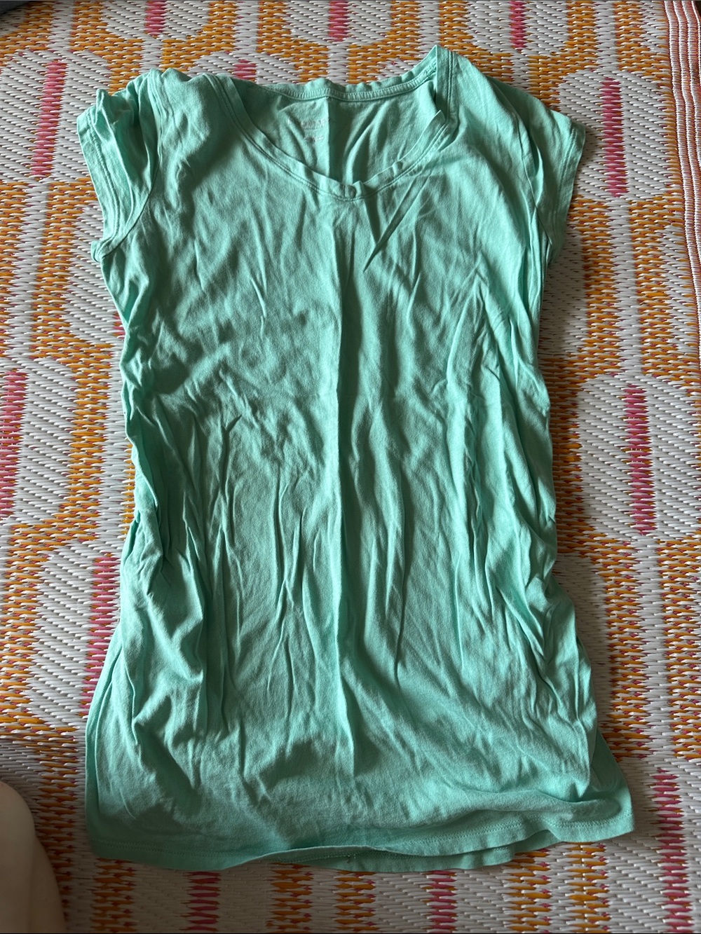 Liz Lange Seafoam Cap-Sleeve Scoop Tank
